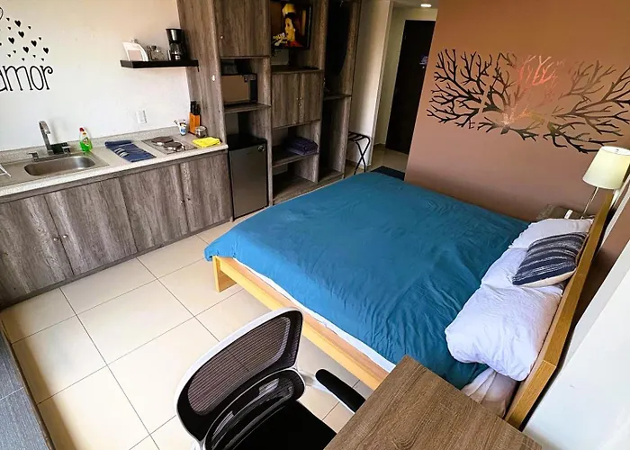 Apartment S07 King Premium Tec Cem Con Cocineta Wifi Balcon Parking Terraza Mexico City